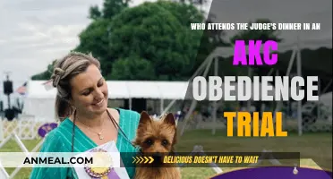 Who's Invited to the Judge's Dinner at AKC Obedience Trials?
