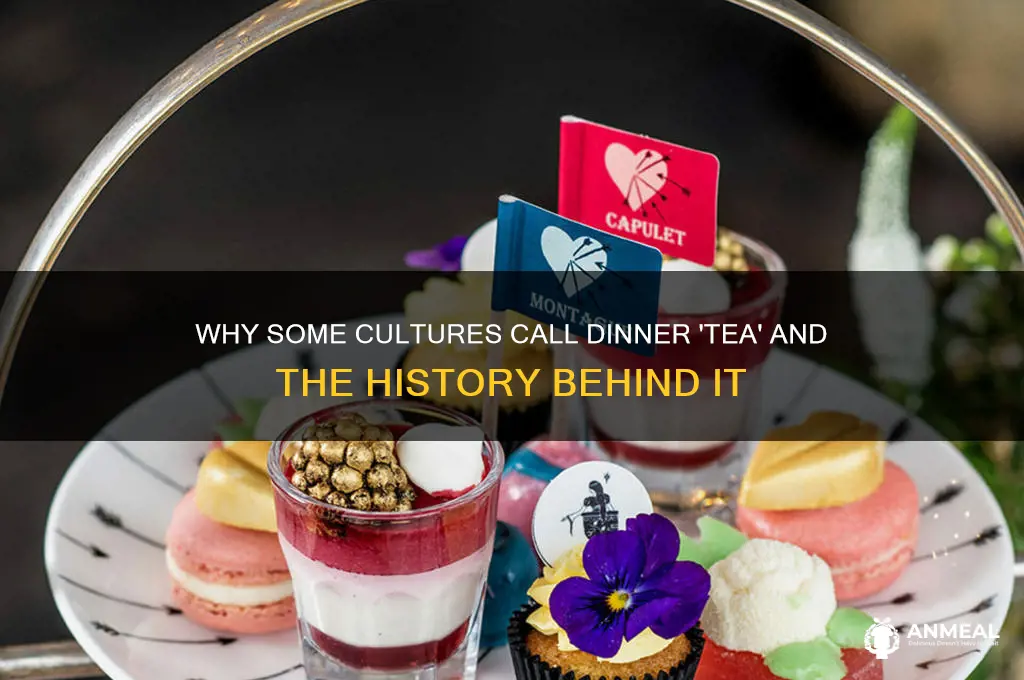 who calls dinner tea