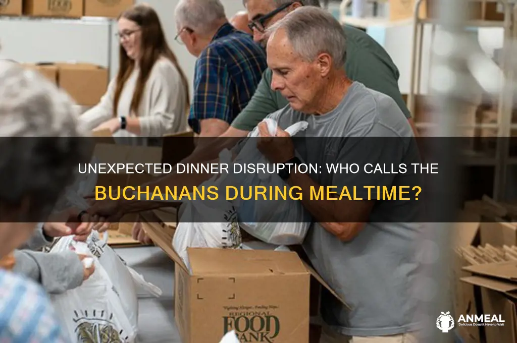 who calls the buchanans house during dinner
