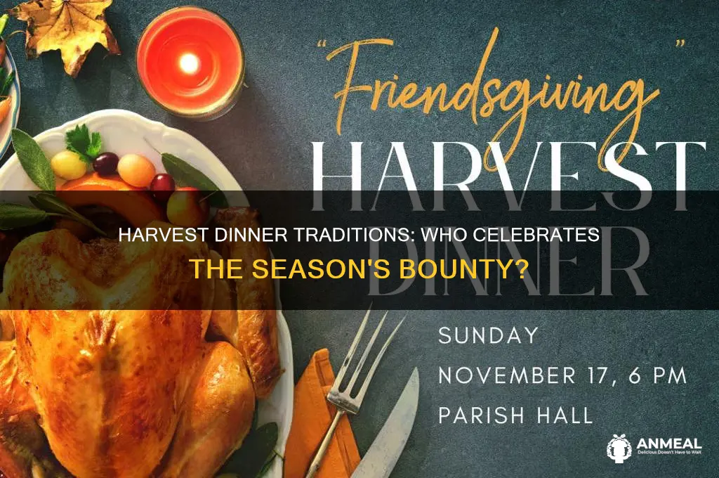 who celebrates with a harvest dinner