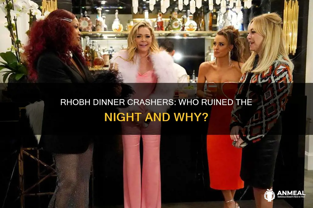 who crashes the dinner at rhobh