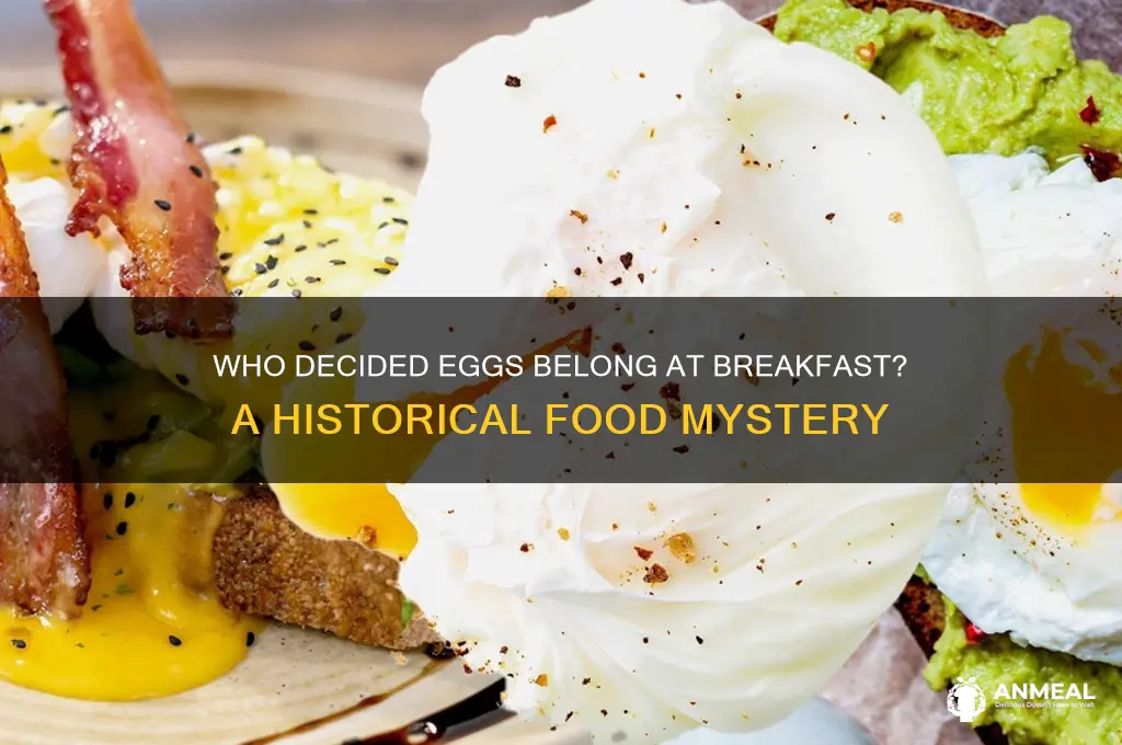 who decided eggs were a breakfast food