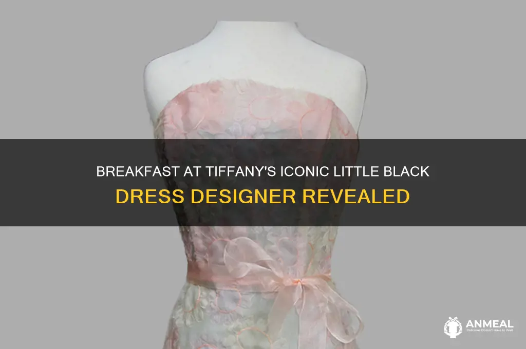 who designed the little black dress in breakfast at tiffany