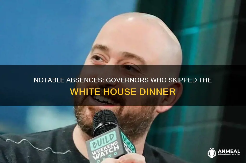 who did not attend the white house governors dinner