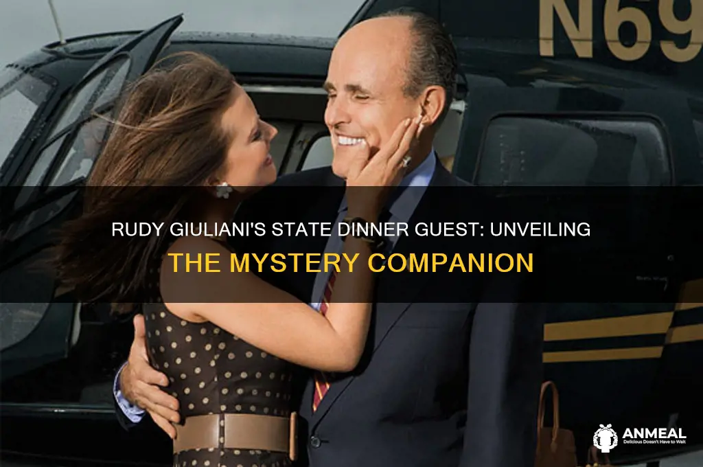 who did rudy giuliani take to the state dinner