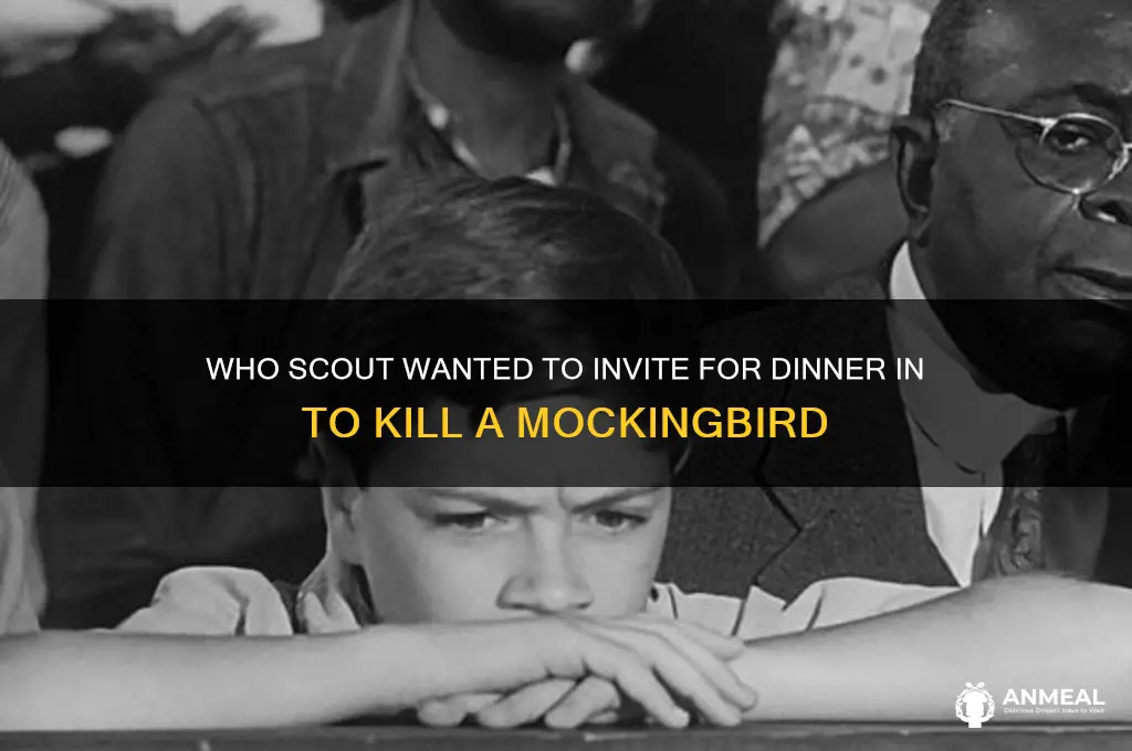 who did scout want to invite over for dinner