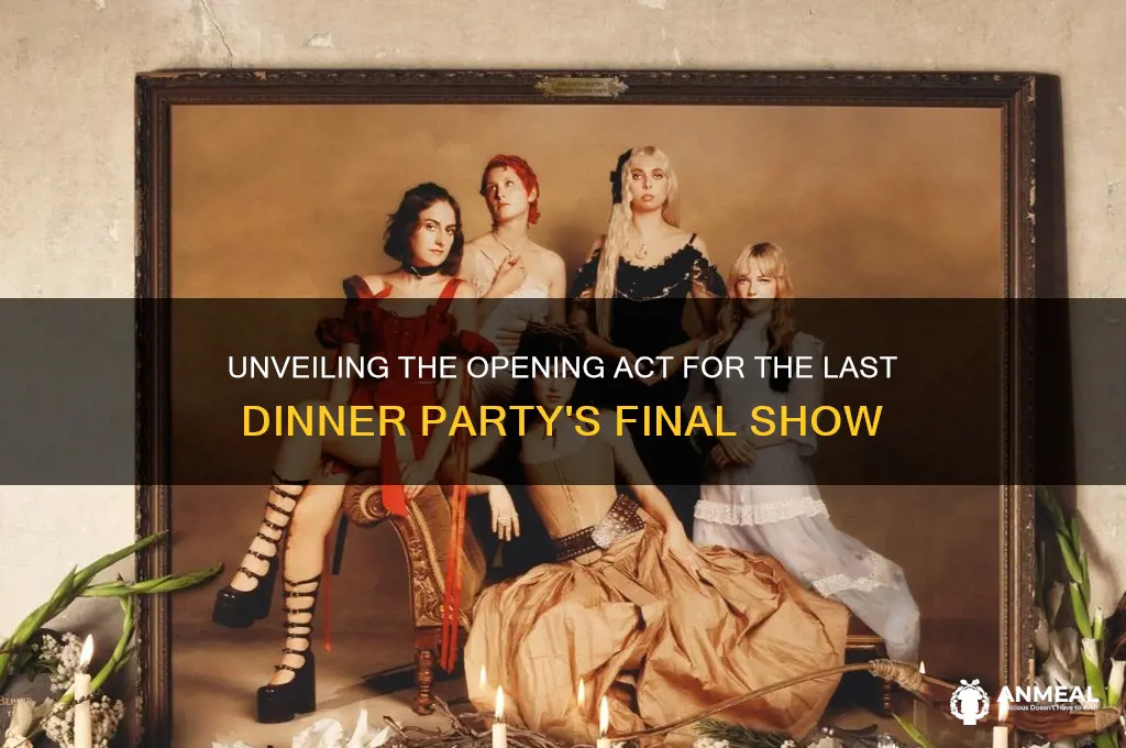 who did the last dinner party open for