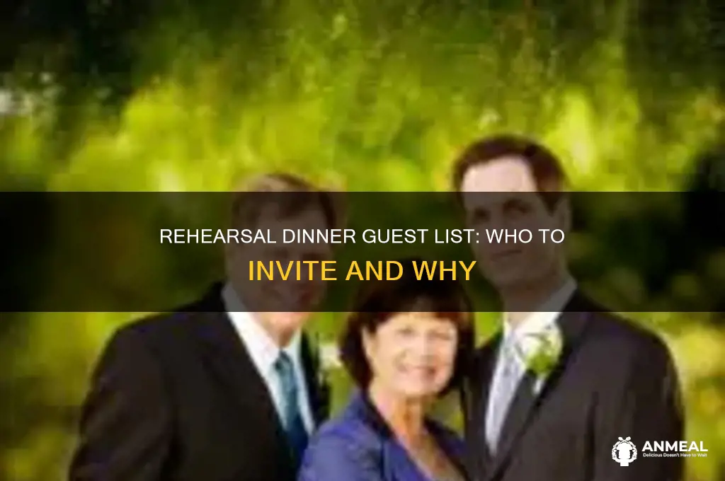 who do i have to invite to a rehersal dinner