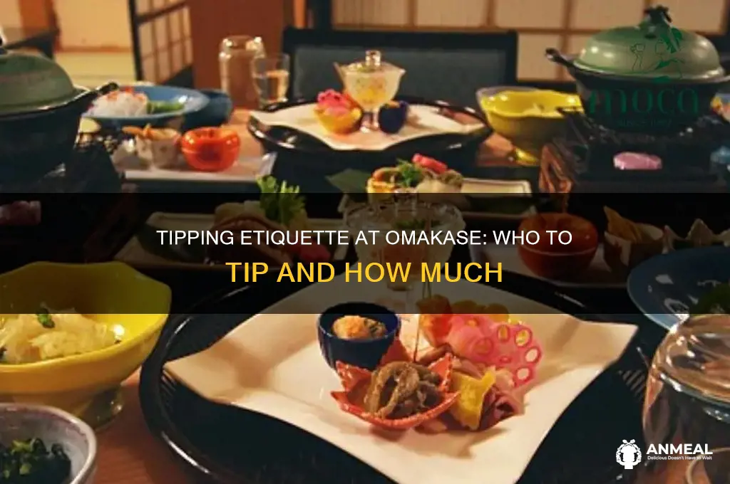 who do you tip in a omakase dinner