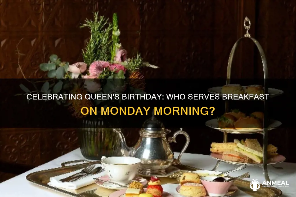 who does breakfast on monday queens birthday