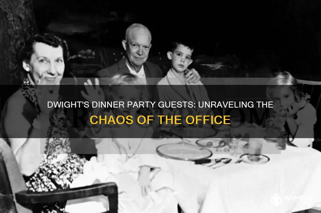 who does dwight bring to the dinner party