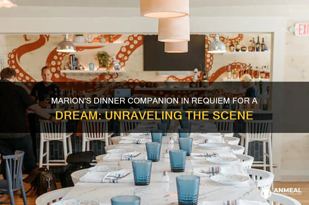who does marion have dinner with requim for a dream