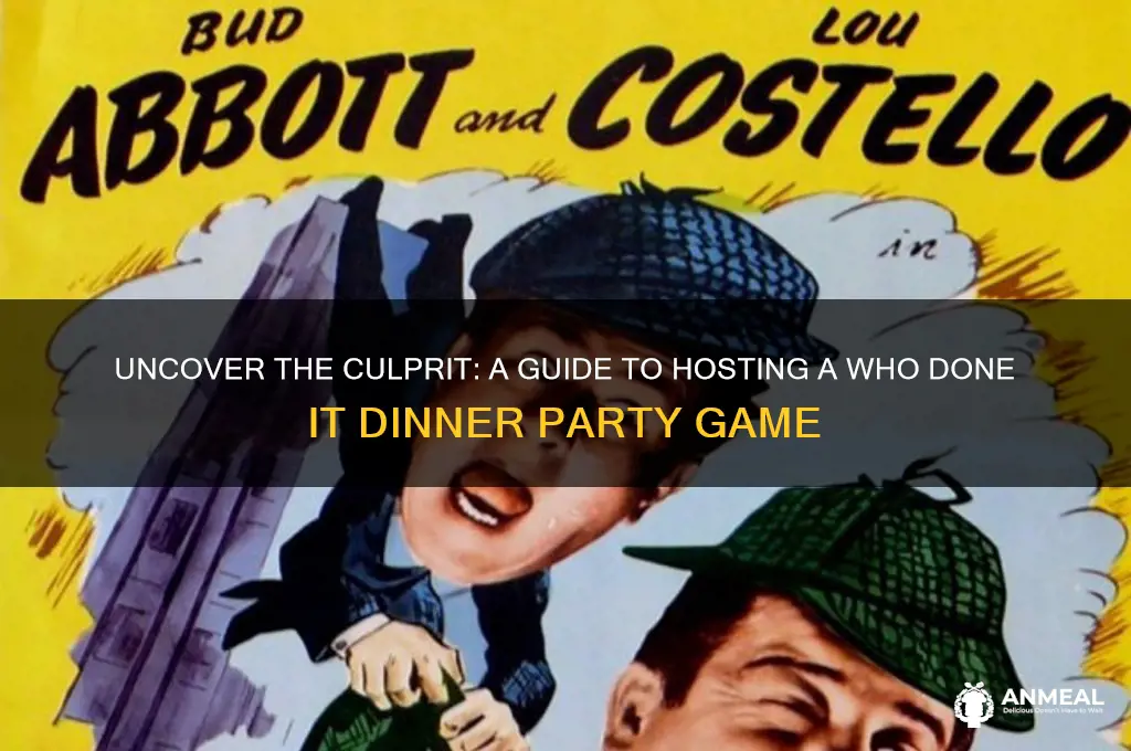 who done it dinner party game