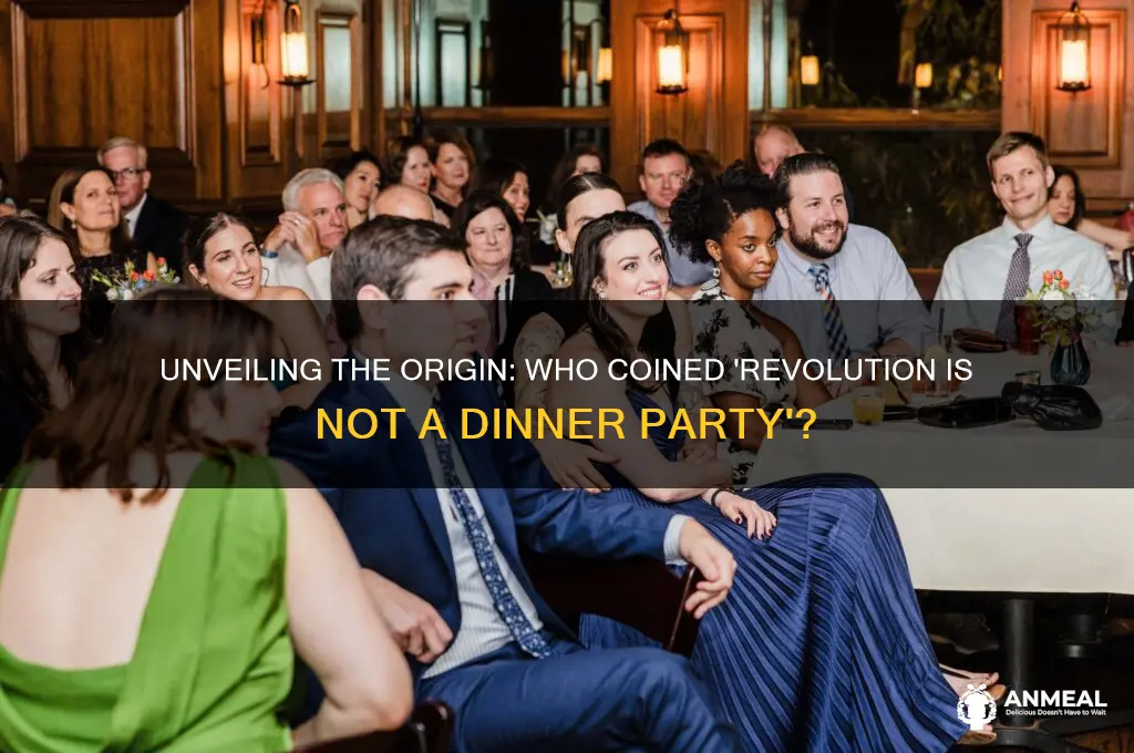 who first said a revolution is not a dinner party