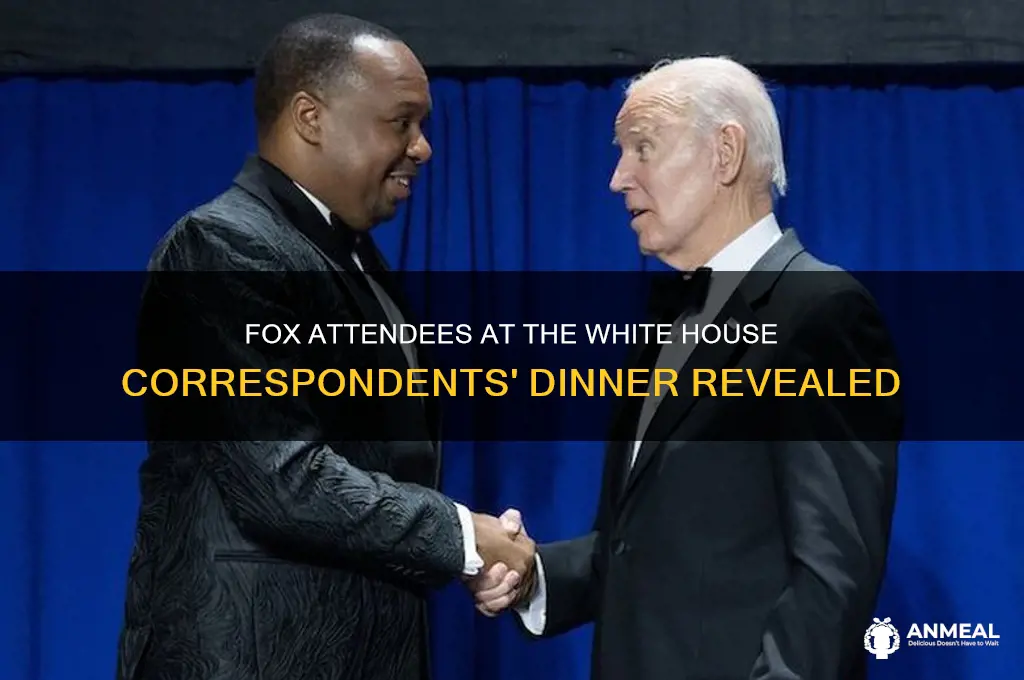 who from fox was at the white house correspondents dinner