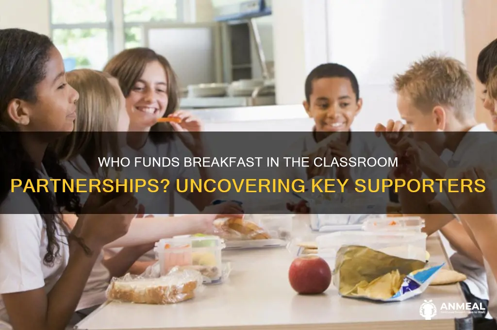 who funds partners for breakfast in the classroom