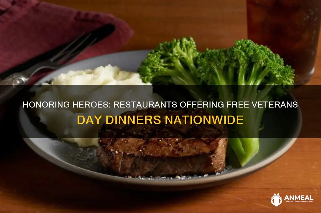 who gives free dinner on veterans day
