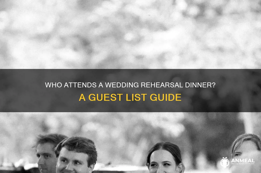 who goes to a wedding reherseal dinner