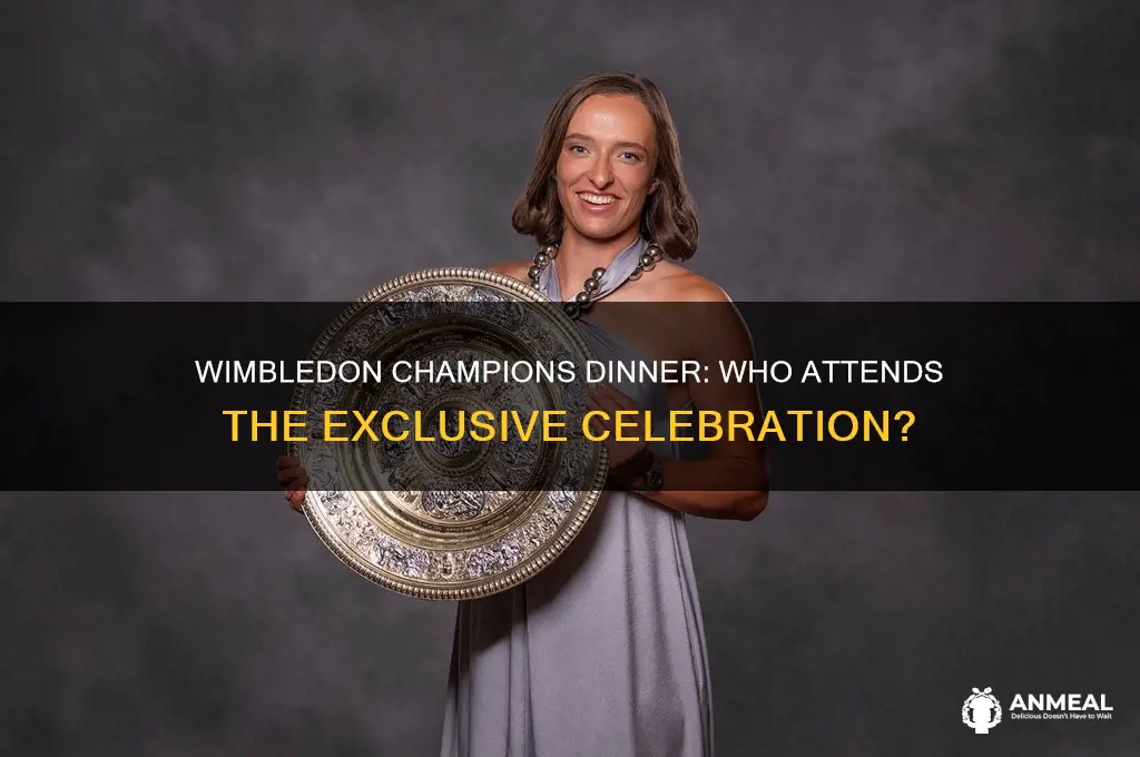 who goes to the wimbledon champions dinner