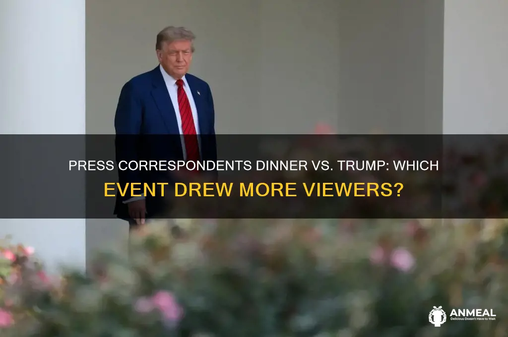 who got more views press correspondents dinner vs trump