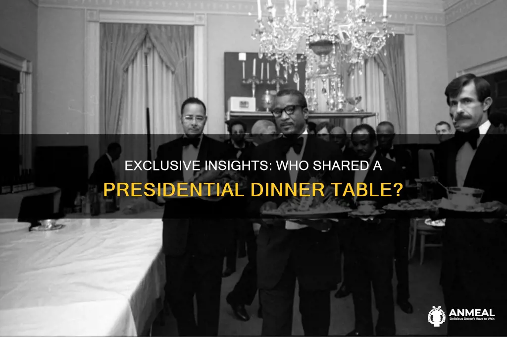 who had dinner with the president