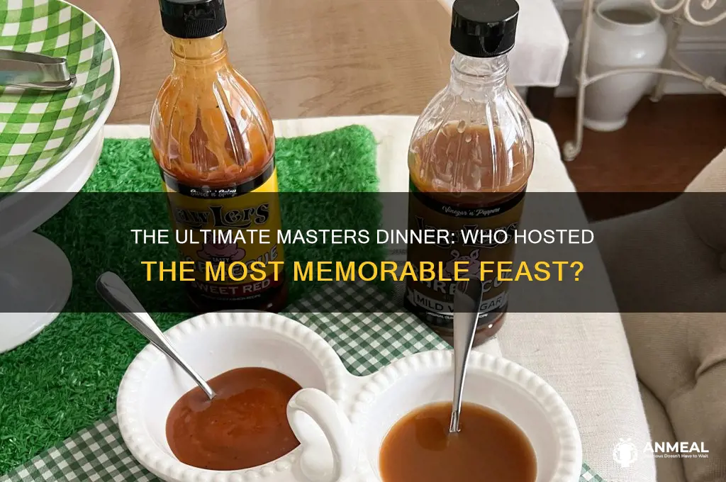who had the best masters dinner