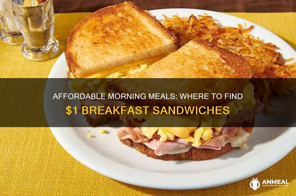who has $1 breakfast sandwiches