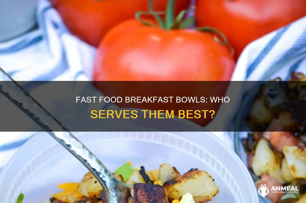 who has breakfast bowls fast food