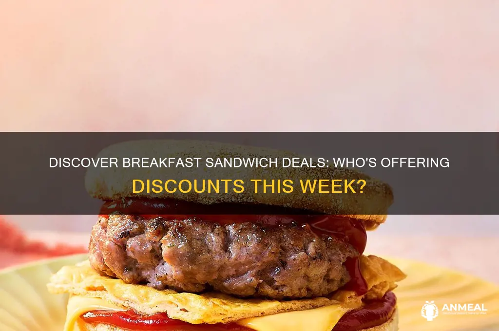 who has breakfast sandwiches on sale