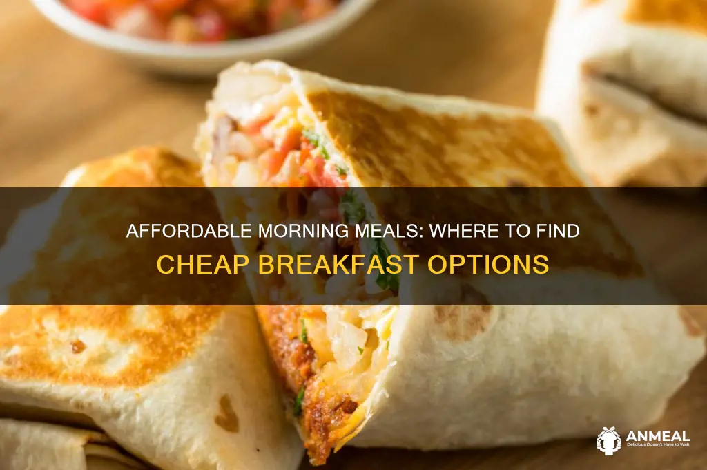 who has cheap breakfast