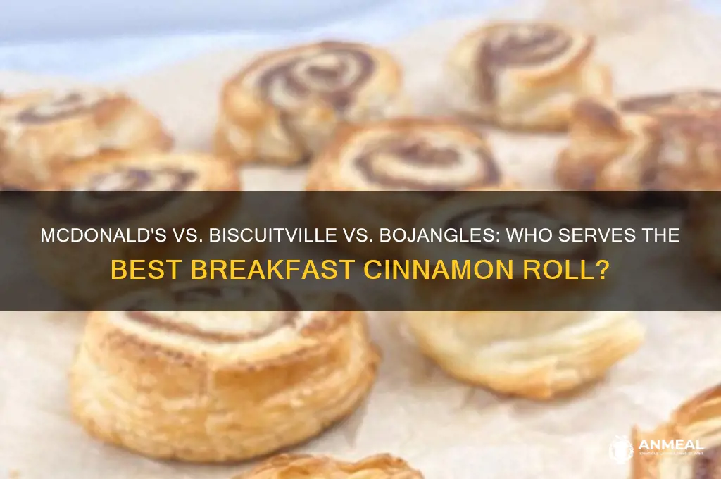 who has the best breakfast cinnamin roll mecdonalds biscuitville bojangles