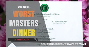 Who Serves the Worst Masters Dinner? A Culinary Debate