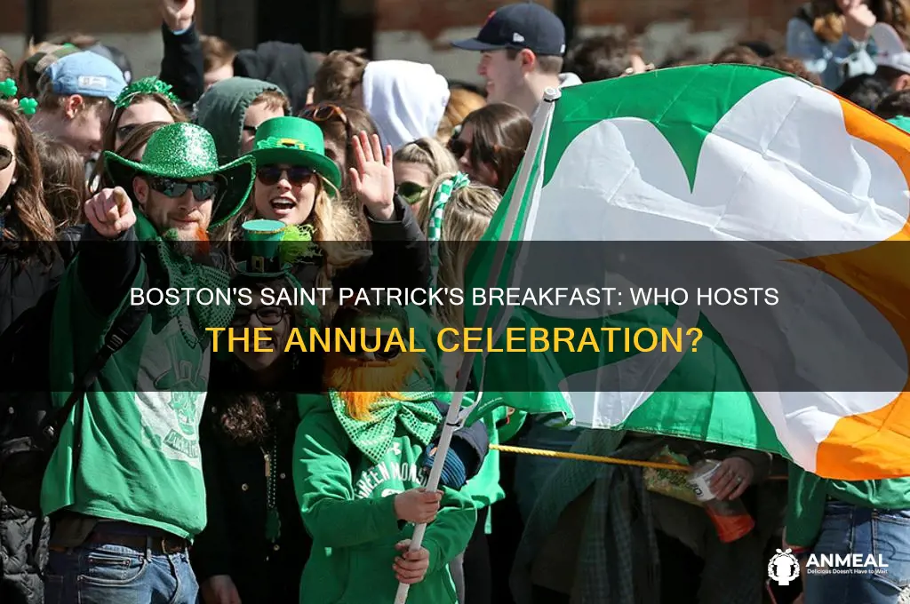 who hosts the saint patricks breakfast in boston