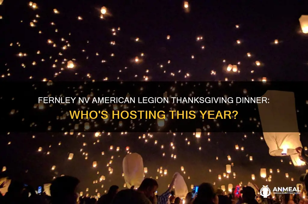 who in fernley nv is having thankgiving dinner american legion