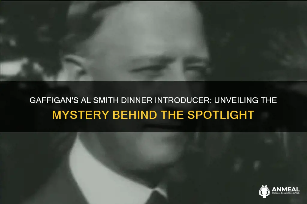 who introduced gaffigan at al smith dinner