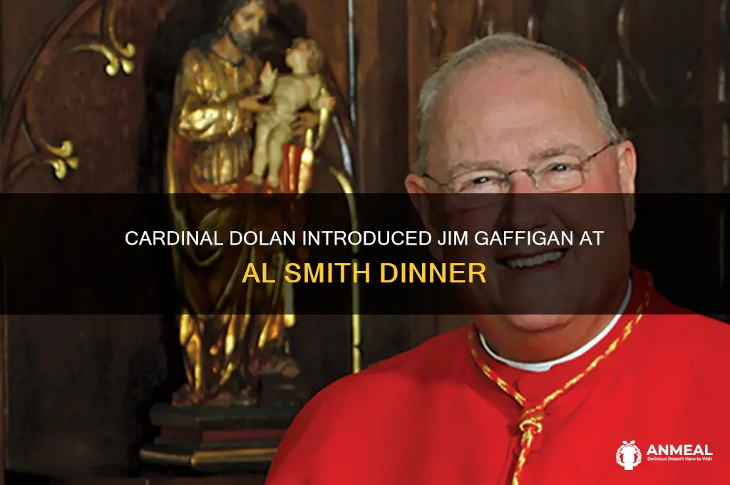 who introduced jim gaffigan at al smith dinner