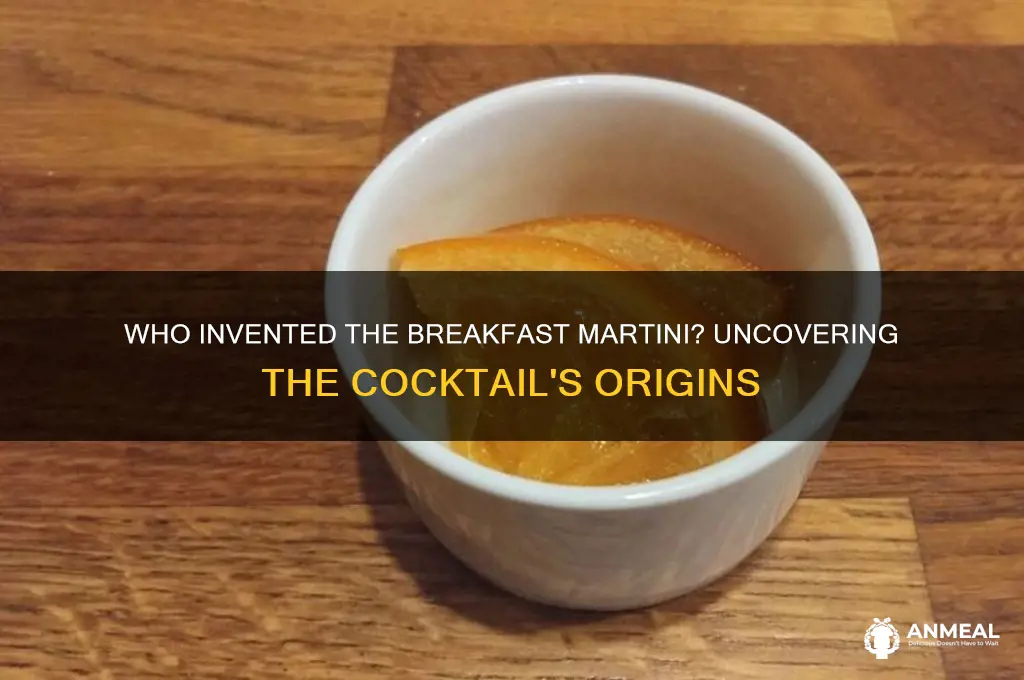 who invented breakfast martini