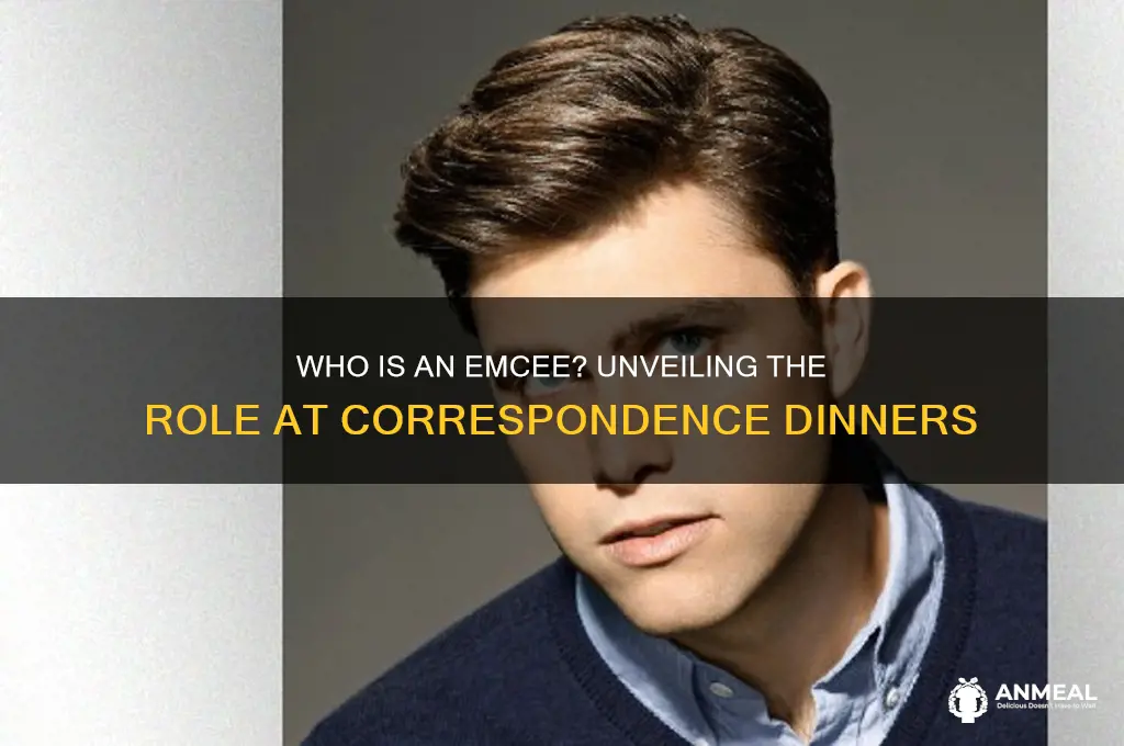 who is a emcee corespondence dinner