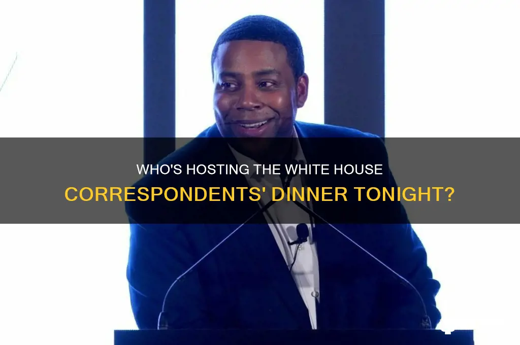 who is hosting the correspondents dinner tonight