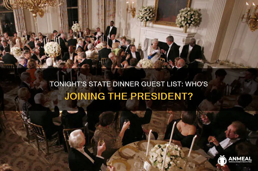 who is invited to state dinner tonight