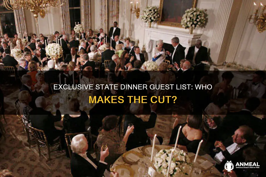 who is invited to the state dinner