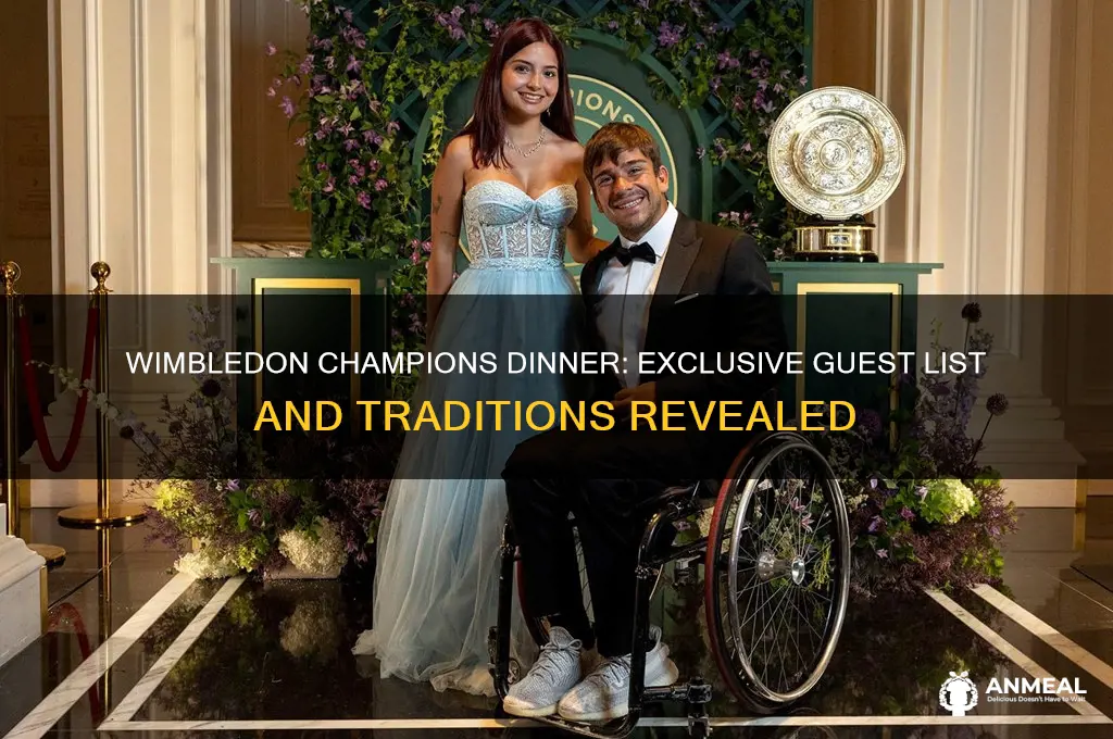 who is invited to the wimbledon champions dinner