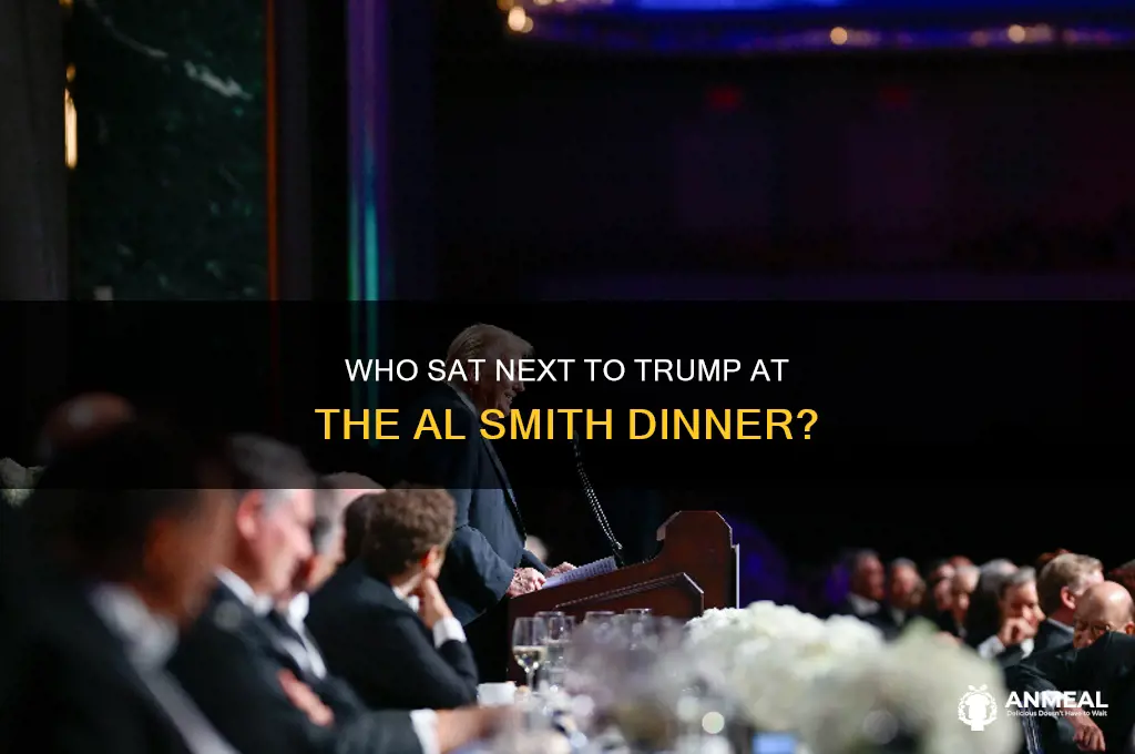 who is next to trump at al smith dinner