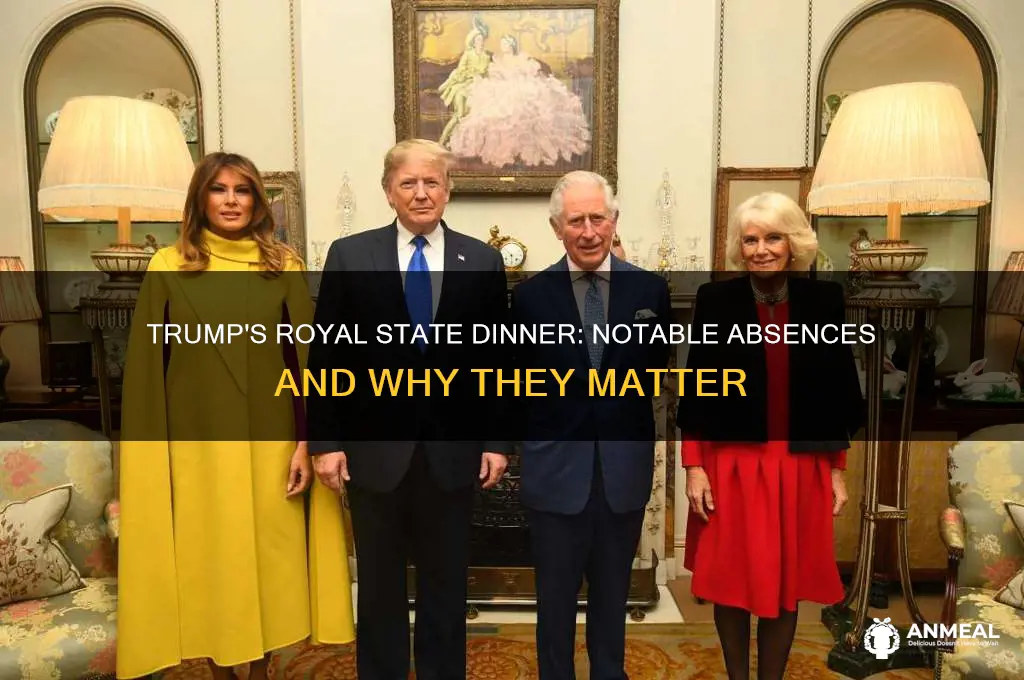 who is not attending trump royal state dinner