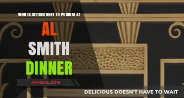 Who Sits Next to the Podium at the Al Smith Dinner?