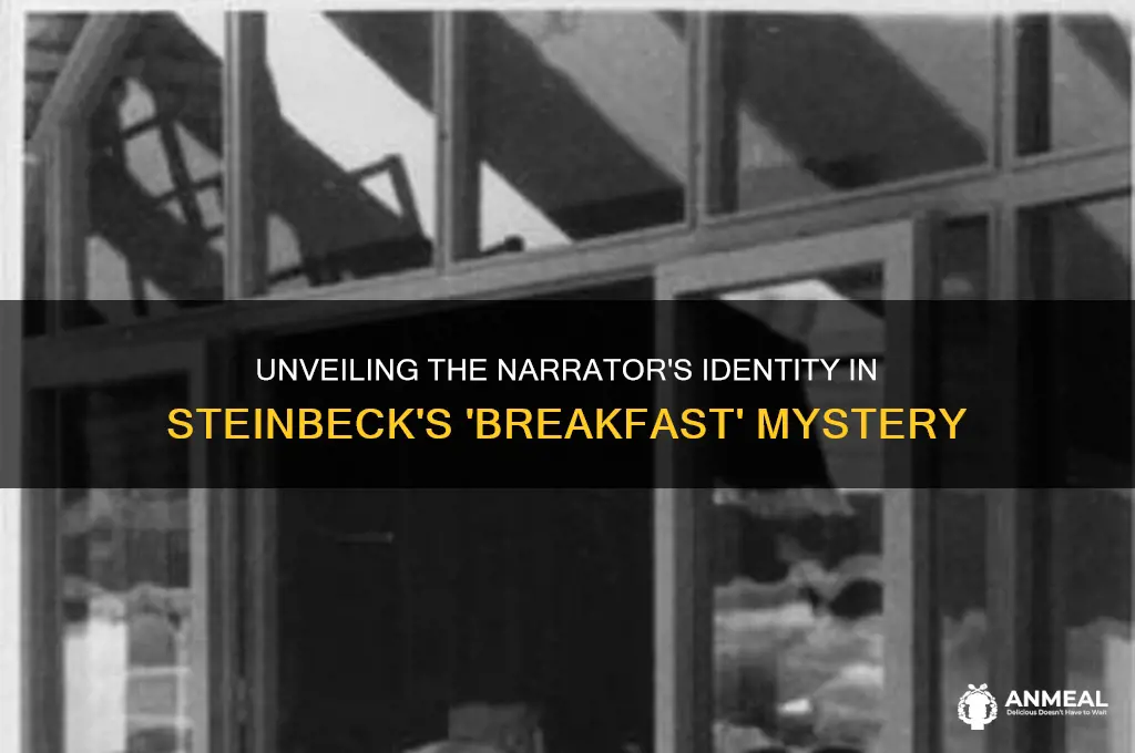 who is the narrator in breakfast by john steinbeck
