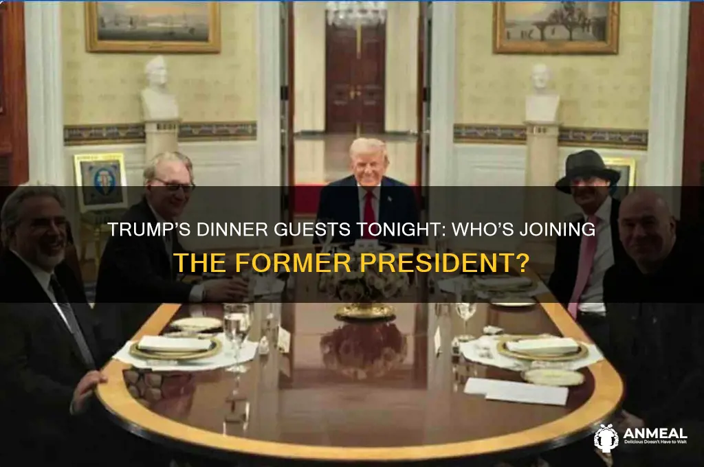 who is trump having dinner with tonight