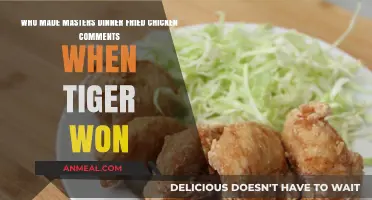 Who Made Masters Dinner Fried Chicken Comments When Tiger Won?