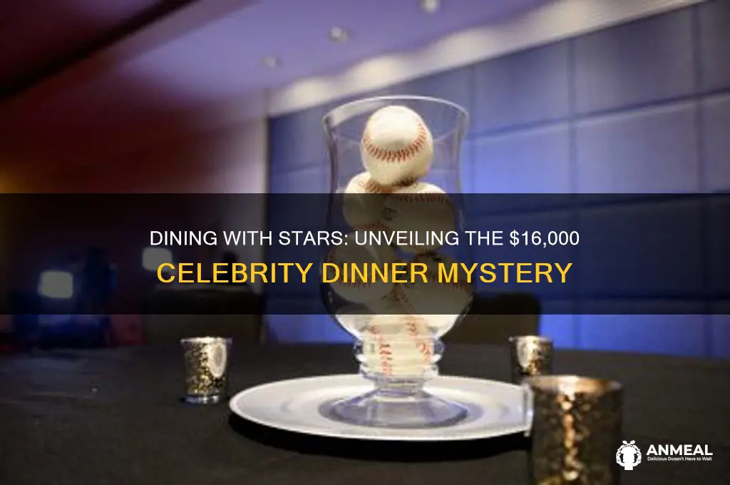 who paid $16 000 to have dinner with a celebrity