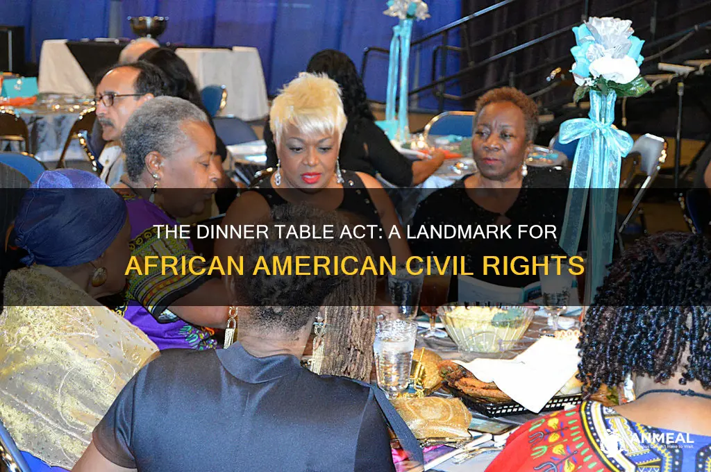 who passed the dinner thing for african americans civil rights
